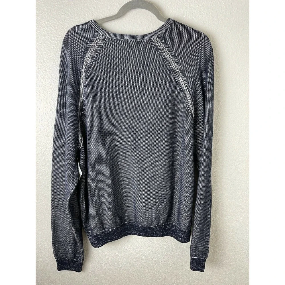 Tailor Vintage Men's‎ Pullover Sweater Blue Melange Reversible V Neck XXL